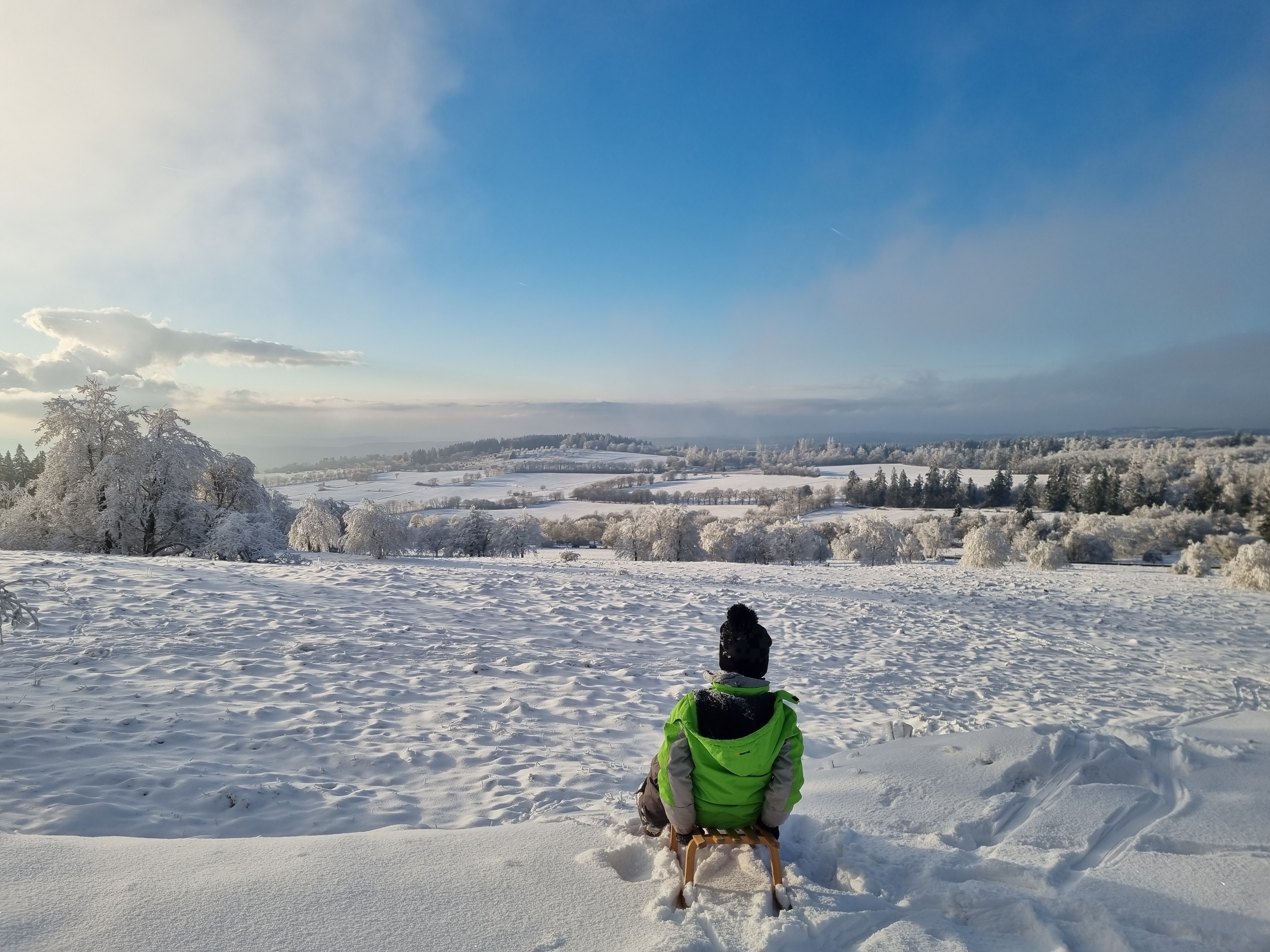 Bild vom Hoherodskopf im Winter