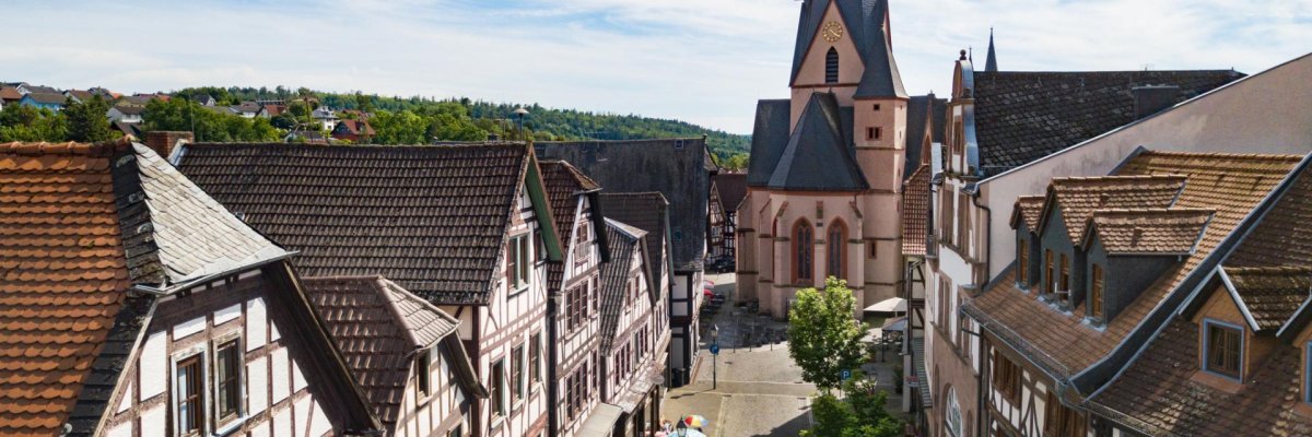 Blick auf die Schottener Innenstadt