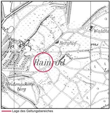 Bild Geltungsbereich Bebauungsplan Rainrod Zum Eisenacker