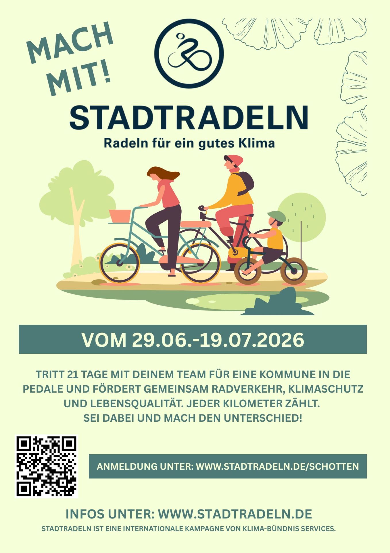 Green Illustrated Relaxing Cycling Poster - 1 Green Illustrated Relaxing Cycling Poster - 1