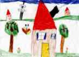 bunte Kinder Zeichnung