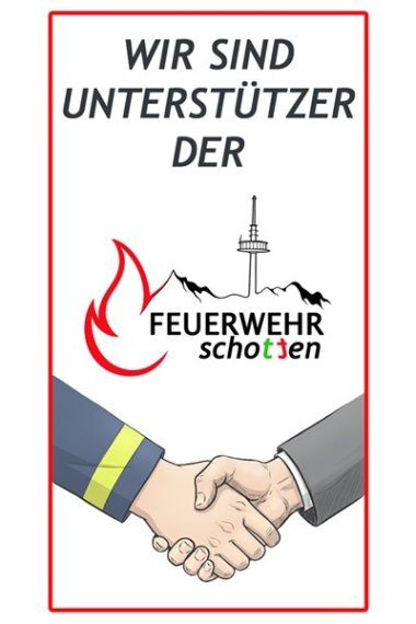 Plakette Unterstützer der Feuerwehr